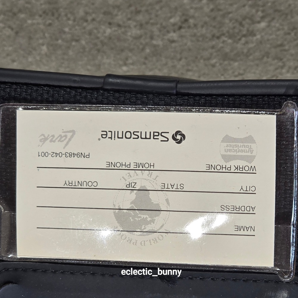 Vintage Samsonite Silhouette 6 700 Series Ballistic Nylon Boarding Bag - Picture 12 of 14